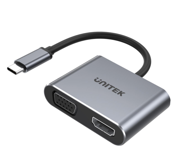 UNITEK USB-C - HDMI, VGA, USB-A,PD 100W D1049A - 685649 - zdjęcie